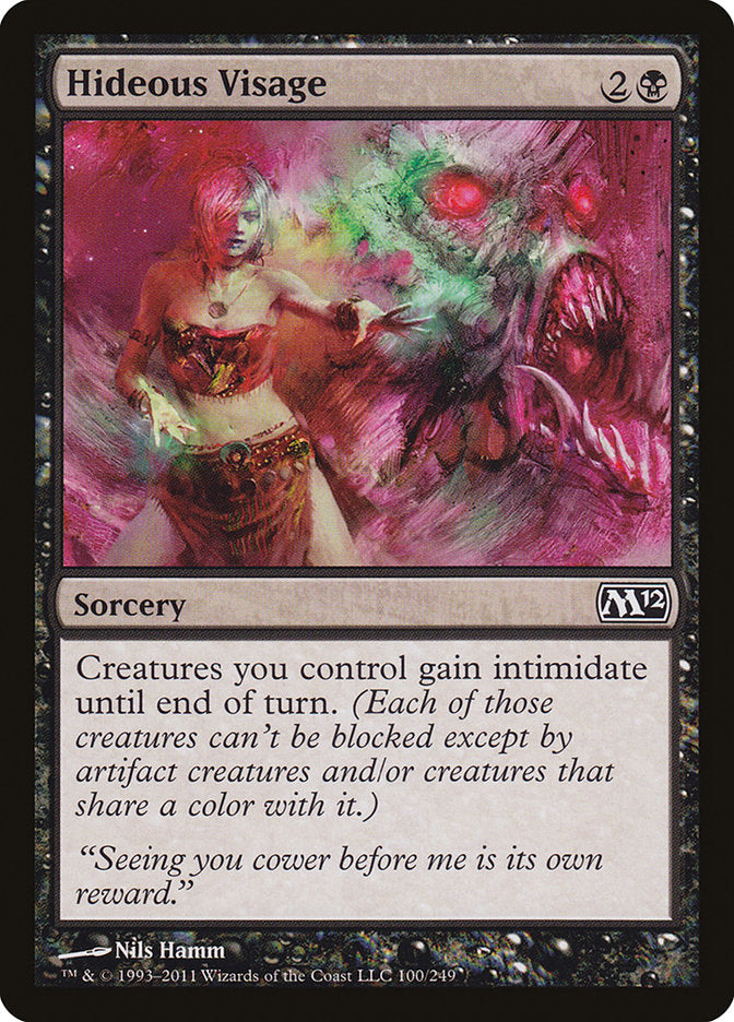 Hideous Visage [Magic 2012] | Card Merchant Takapuna