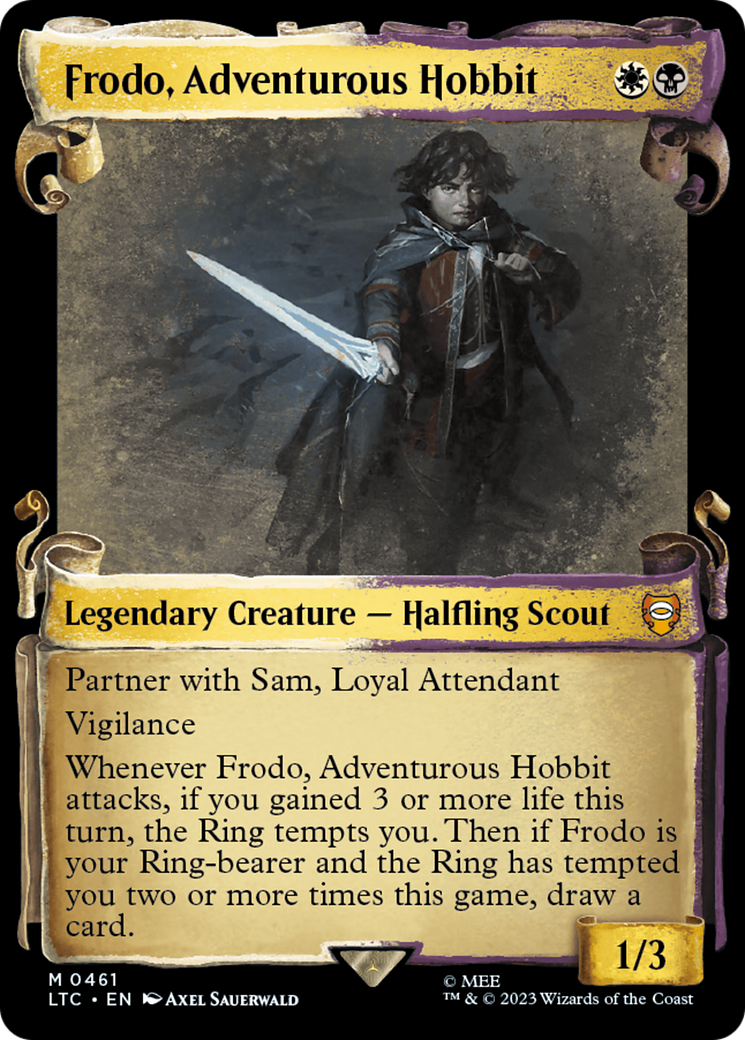 Frodo, Adventurous Hobbit [The Lord of the Rings: Tales of Middle-Earth Commander Showcase Scrolls] | Card Merchant Takapuna