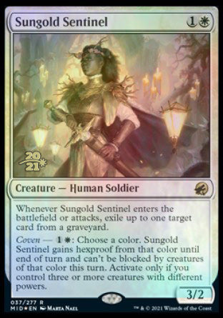 Sungold Sentinel [Innistrad: Midnight Hunt Prerelease Promos] | Card Merchant Takapuna