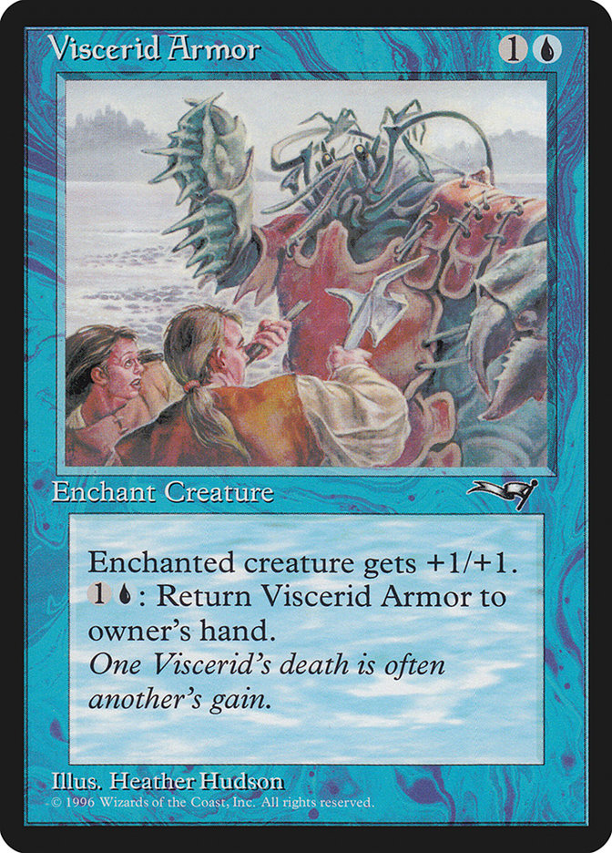 Viscerid Armor (Humans Attacking) [Alliances] | Card Merchant Takapuna