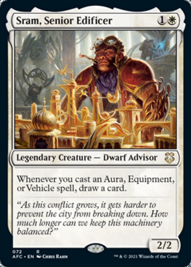 Sram, Senior Edificer [Dungeons & Dragons: Adventures in the Forgotten Realms Commander] | Card Merchant Takapuna