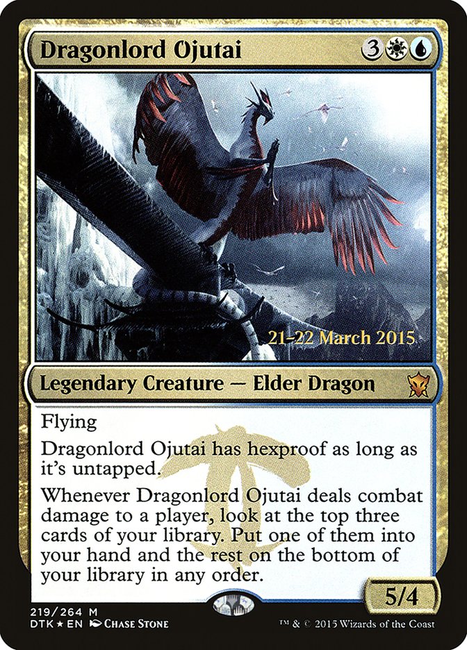 Dragonlord Ojutai [Dragons of Tarkir Prerelease Promos] | Card Merchant Takapuna