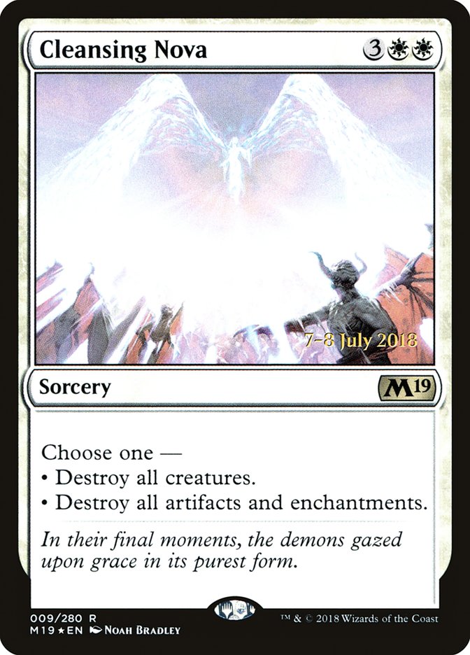 Cleansing Nova [Core Set 2019 Prerelease Promos] | Card Merchant Takapuna