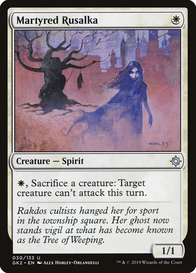 Martyred Rusalka [Ravnica Allegiance Guild Kit] | Card Merchant Takapuna