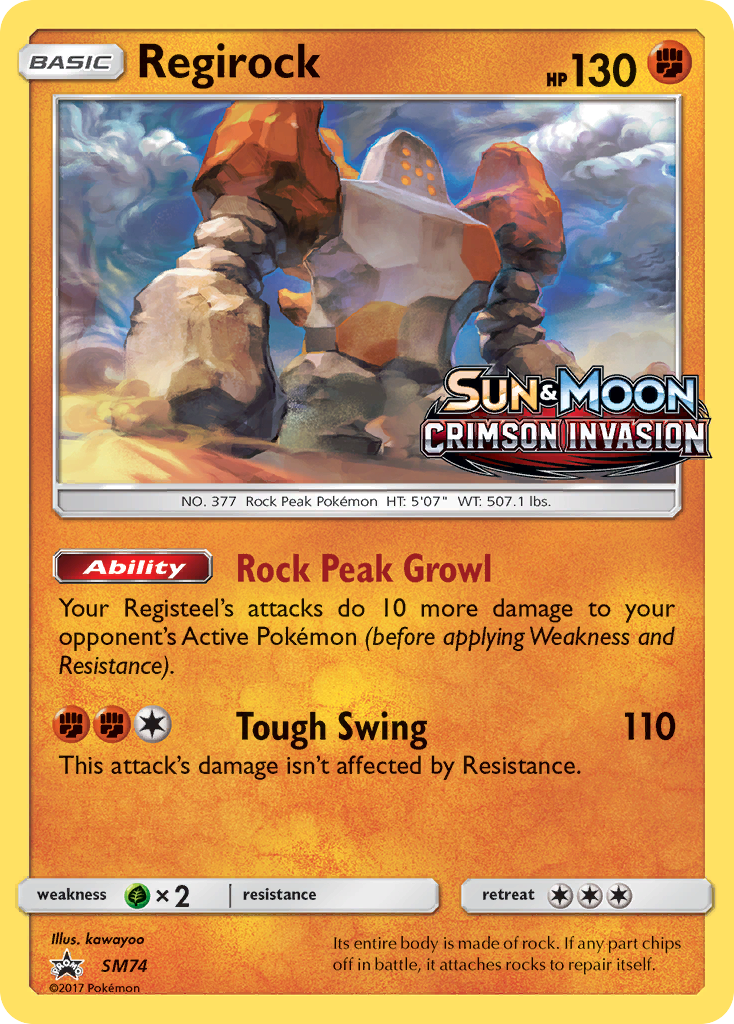 Regirock (SM74) [Sun & Moon: Black Star Promos] | Card Merchant Takapuna