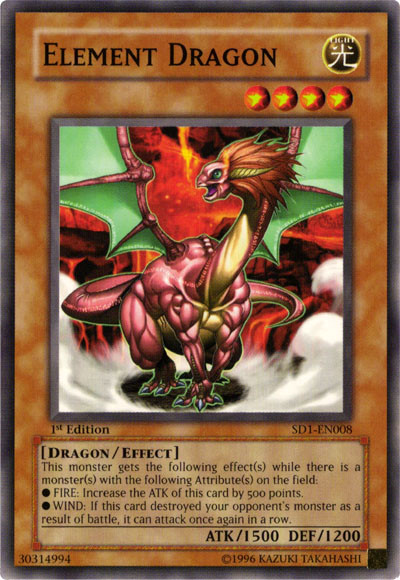 Element Dragon [SD1-EN008] Common | Card Merchant Takapuna