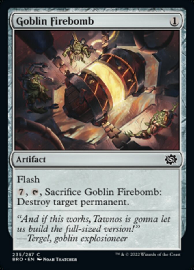 Goblin Firebomb [The Brothers' War] | Card Merchant Takapuna