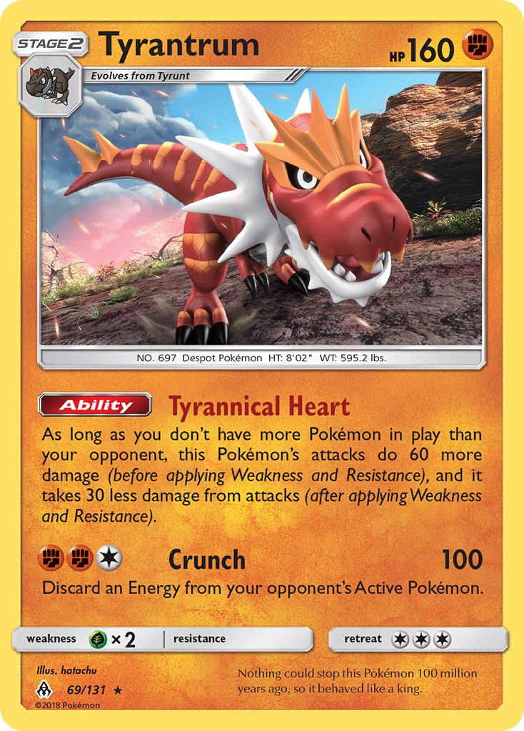 Tyrantrum (69/131) [Sun & Moon: Forbidden Light] | Card Merchant Takapuna