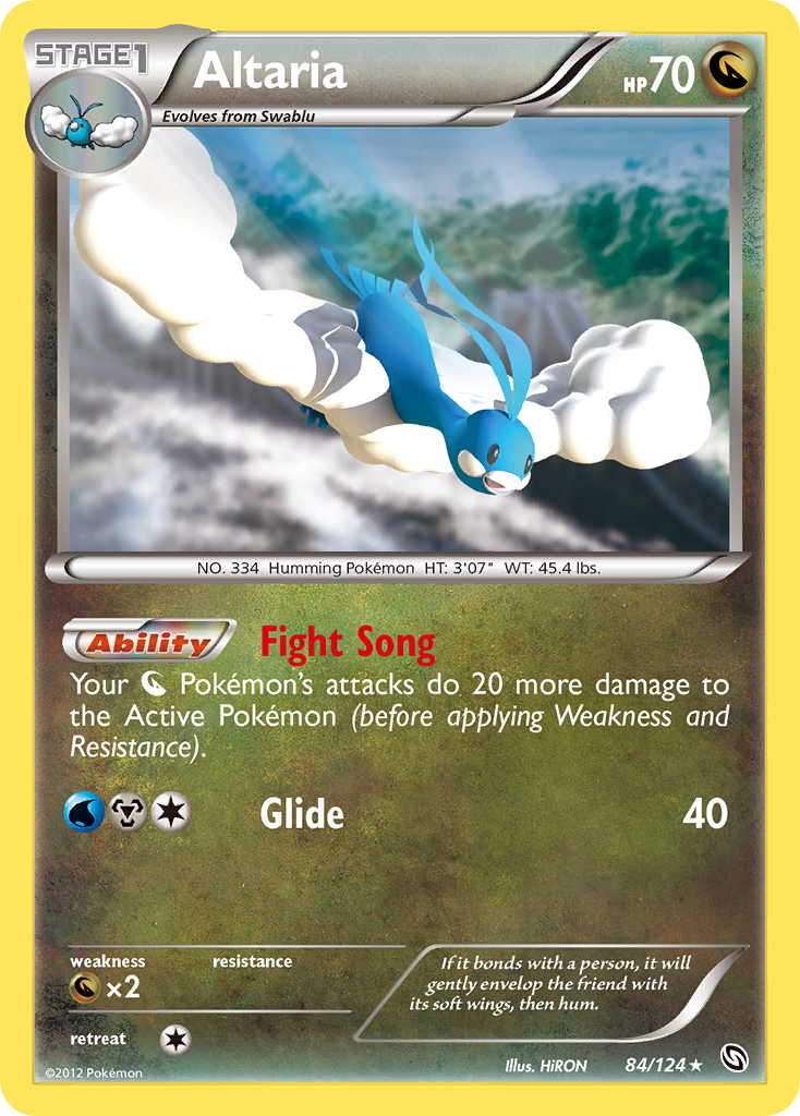 Altaria (84/124) [Black & White: Dragons Exalted] | Card Merchant Takapuna