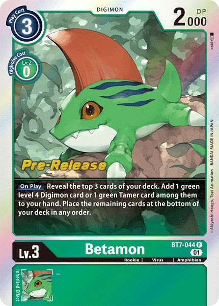 Betamon [BT7-044] [Next Adventure Pre-Release Cards] | Card Merchant Takapuna