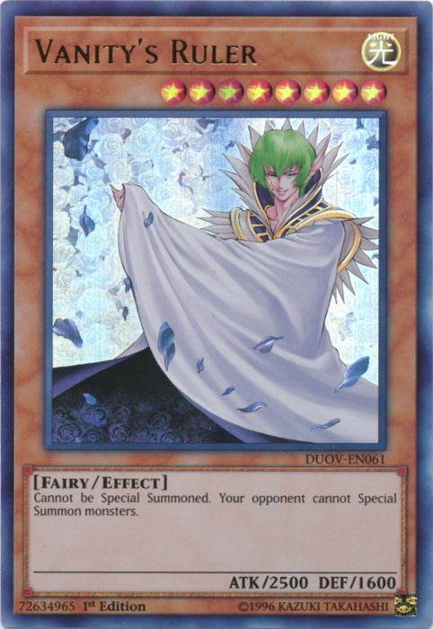 Vanity's Ruler [DUOV-EN061] Ultra Rare | Card Merchant Takapuna