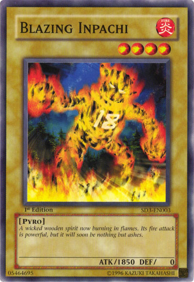 Blazing Inpachi [SD3-EN003] Common | Card Merchant Takapuna