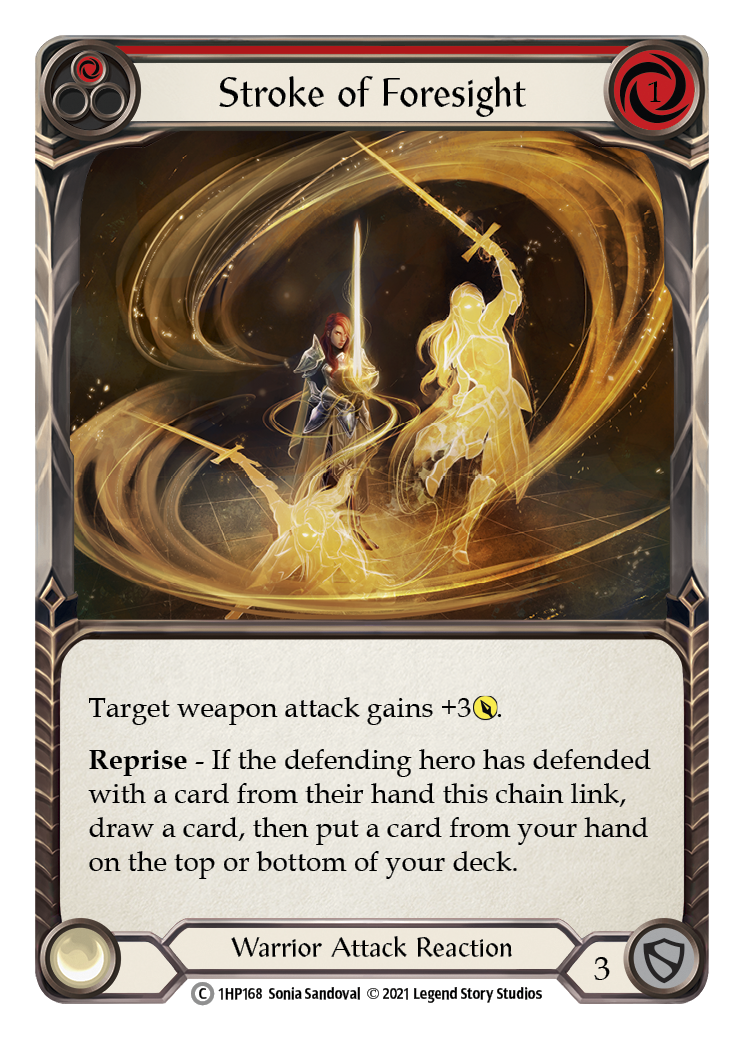 Stroke of Foresight (Red) [1HP168] (History Pack 1) | Card Merchant Takapuna