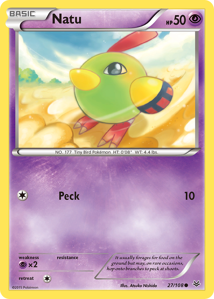 Natu (27/108) [XY: Roaring Skies] | Card Merchant Takapuna