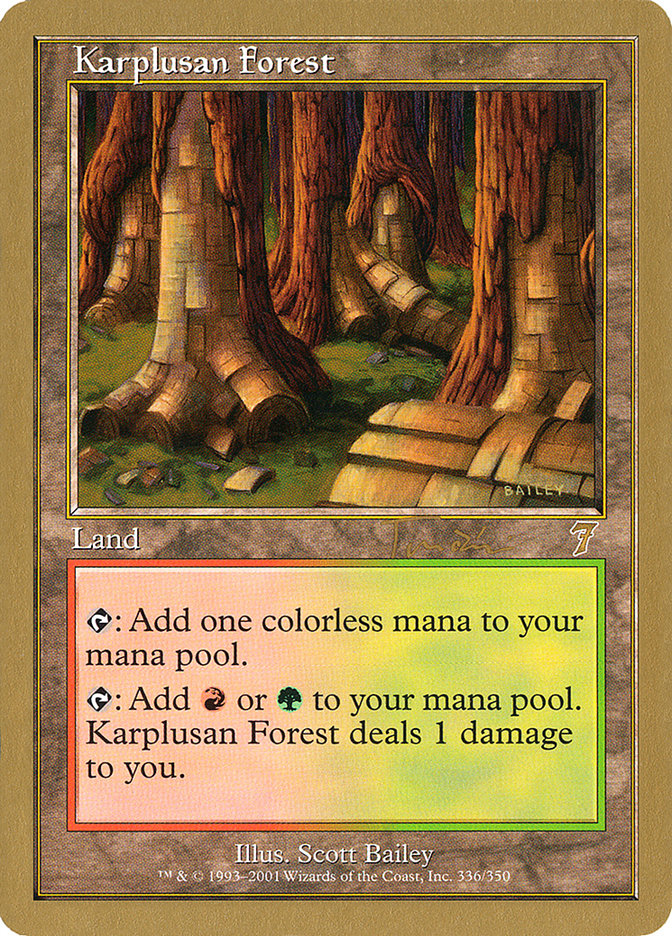 Karplusan Forest (Jan Tomcani) [World Championship Decks 2001] | Card Merchant Takapuna