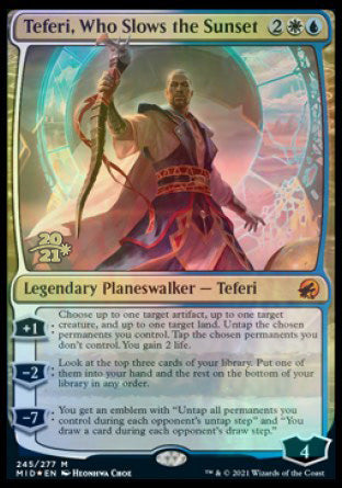 Teferi, Who Slows the Sunset [Innistrad: Midnight Hunt Prerelease Promos] | Card Merchant Takapuna