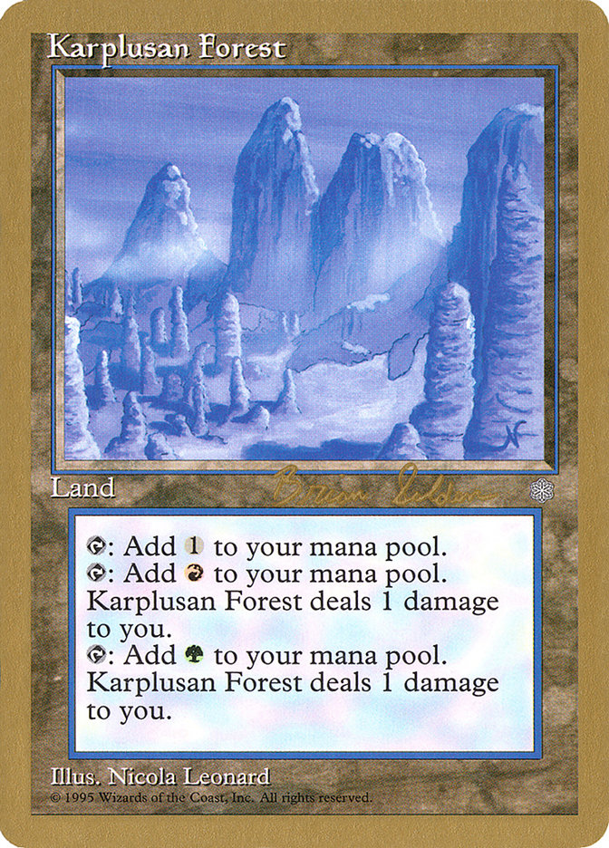 Karplusan Forest (Brian Selden) [World Championship Decks 1998] | Card Merchant Takapuna