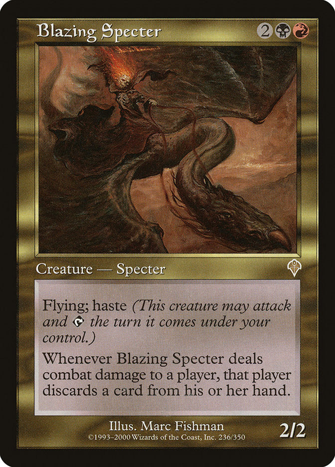 Blazing Specter [Invasion] | Card Merchant Takapuna