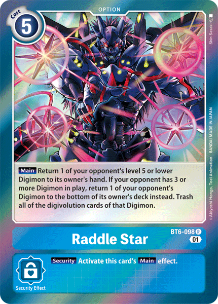 Raddle Star [BT6-098] [Double Diamond] | Card Merchant Takapuna