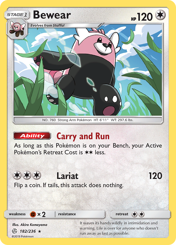 Bewear (182/236) [Sun & Moon: Cosmic Eclipse] | Card Merchant Takapuna