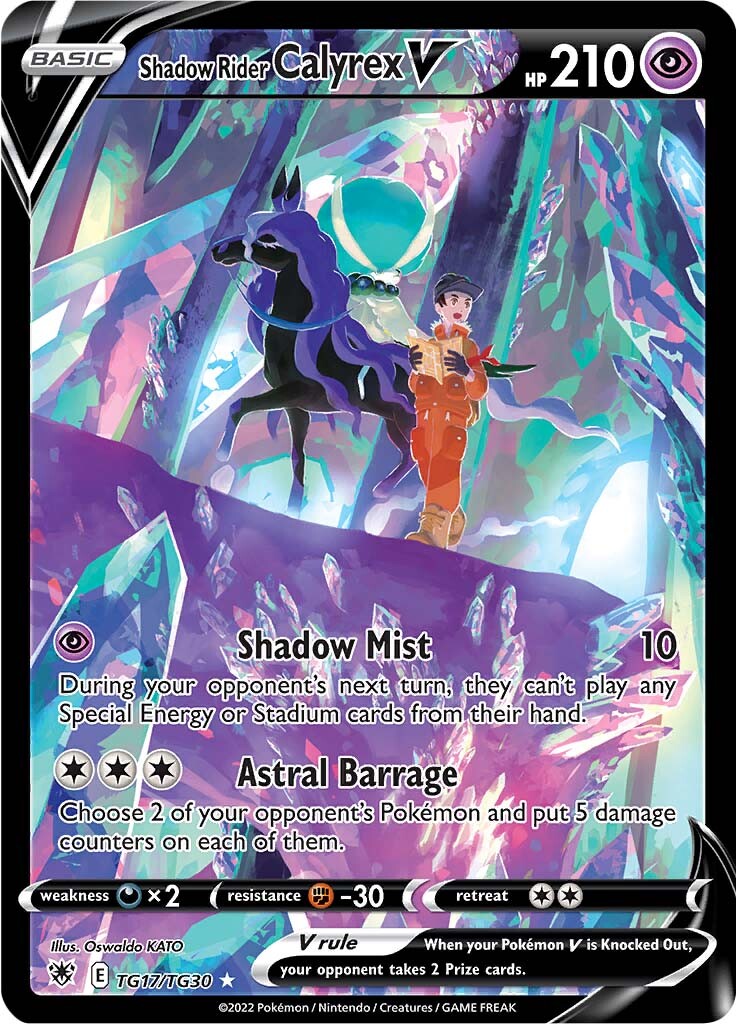 Shadow Rider Calyrex V (TG17/TG30) [Sword & Shield: Astral Radiance] | Card Merchant Takapuna