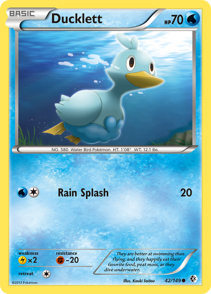 Ducklett (42/149) [Black & White: Boundaries Crossed] | Card Merchant Takapuna