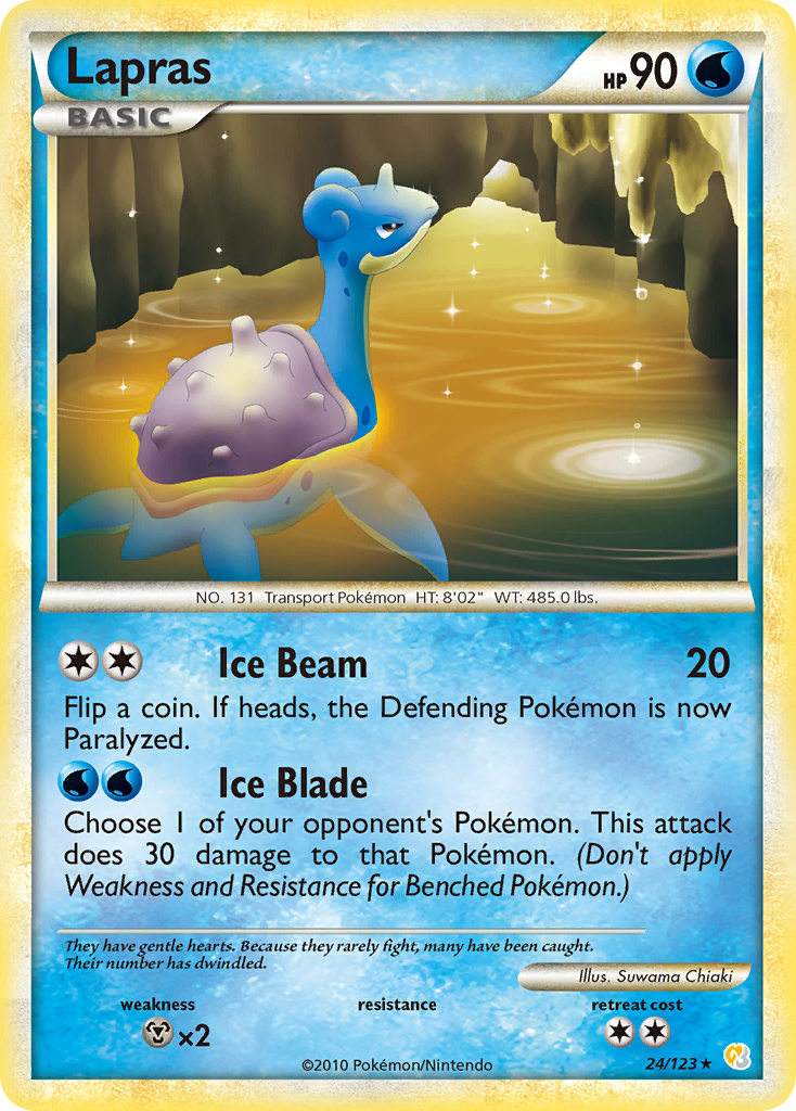 Lapras (24/123) [HeartGold & SoulSilver: Base Set] | Card Merchant Takapuna