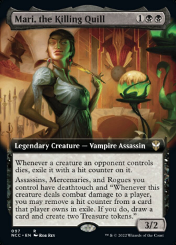 Mari, the Killing Quill (Extended Art) [Streets of New Capenna Commander] | Card Merchant Takapuna