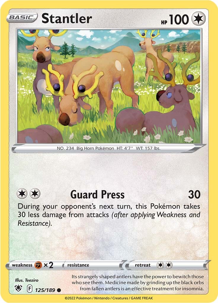 Stantler (125/189) [Sword & Shield: Astral Radiance] | Card Merchant Takapuna