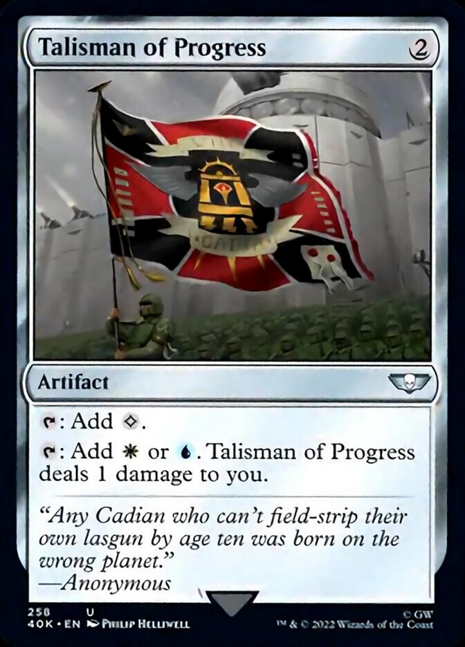 Talisman of Progress (Surge Foil) [Warhammer 40,000] | Card Merchant Takapuna