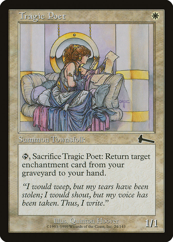 Tragic Poet [Urza's Legacy] | Card Merchant Takapuna