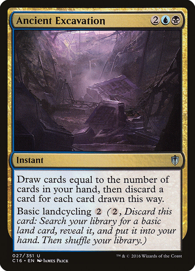 Ancient Excavation [Commander 2016] | Card Merchant Takapuna