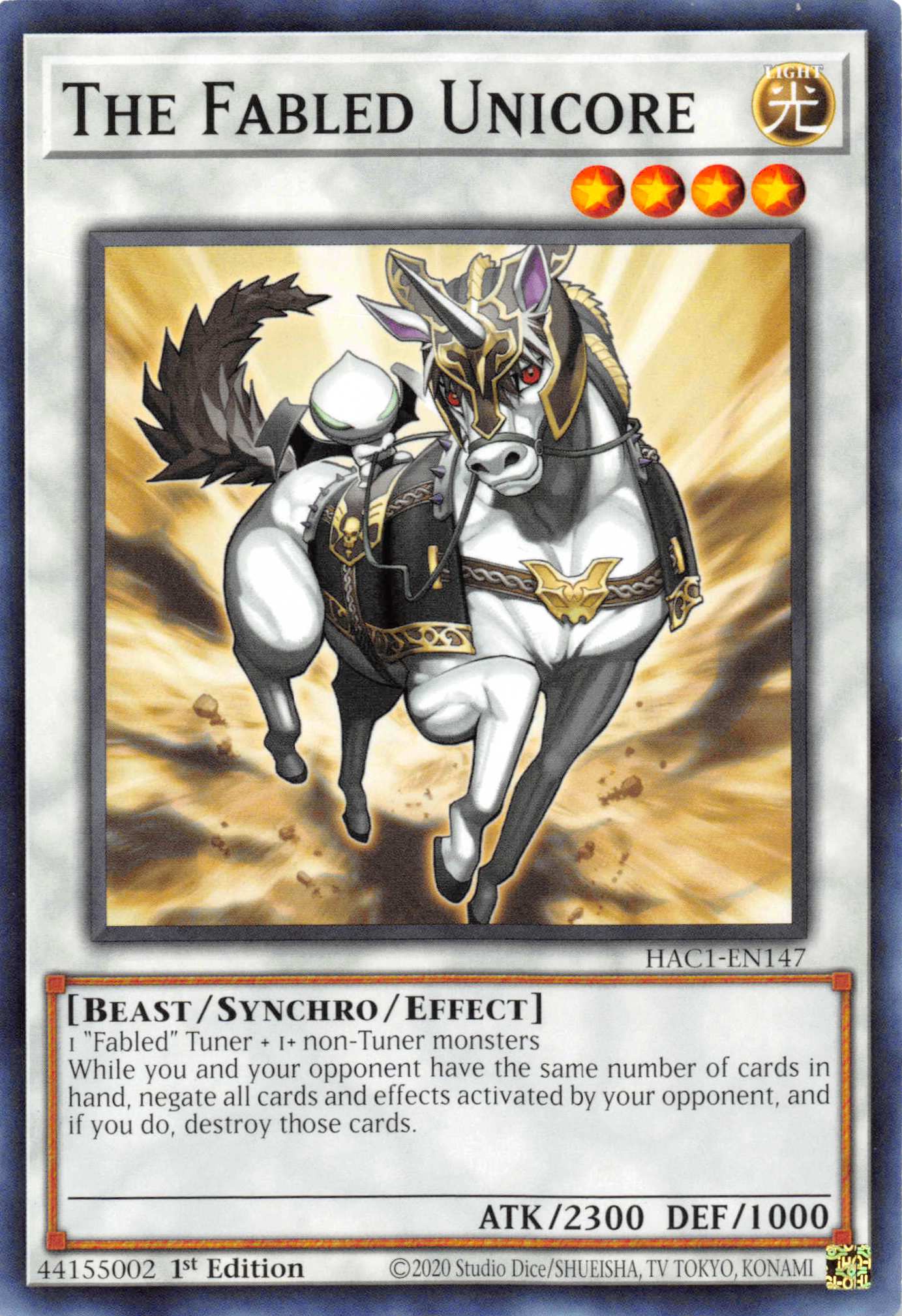 The Fabled Unicore [HAC1-EN147] Common | Card Merchant Takapuna