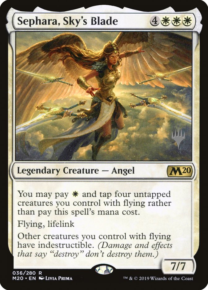 Sephara, Sky's Blade (Promo Pack) [Core Set 2020 Promos] | Card Merchant Takapuna