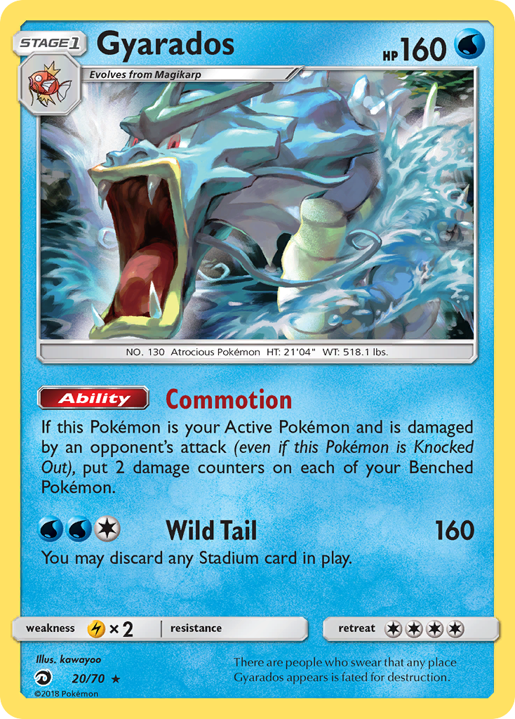 Gyarados (20/70) [Sun & Moon: Dragon Majesty] | Card Merchant Takapuna