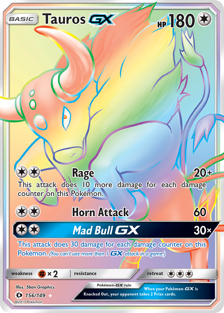 Tauros GX (156/149) [Sun & Moon: Base Set] | Card Merchant Takapuna