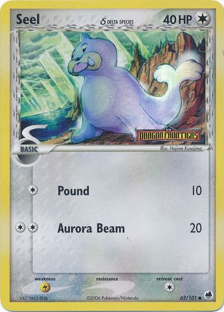 Seel (62/101) (Delta Species) (Stamped) [EX: Dragon Frontiers] | Card Merchant Takapuna