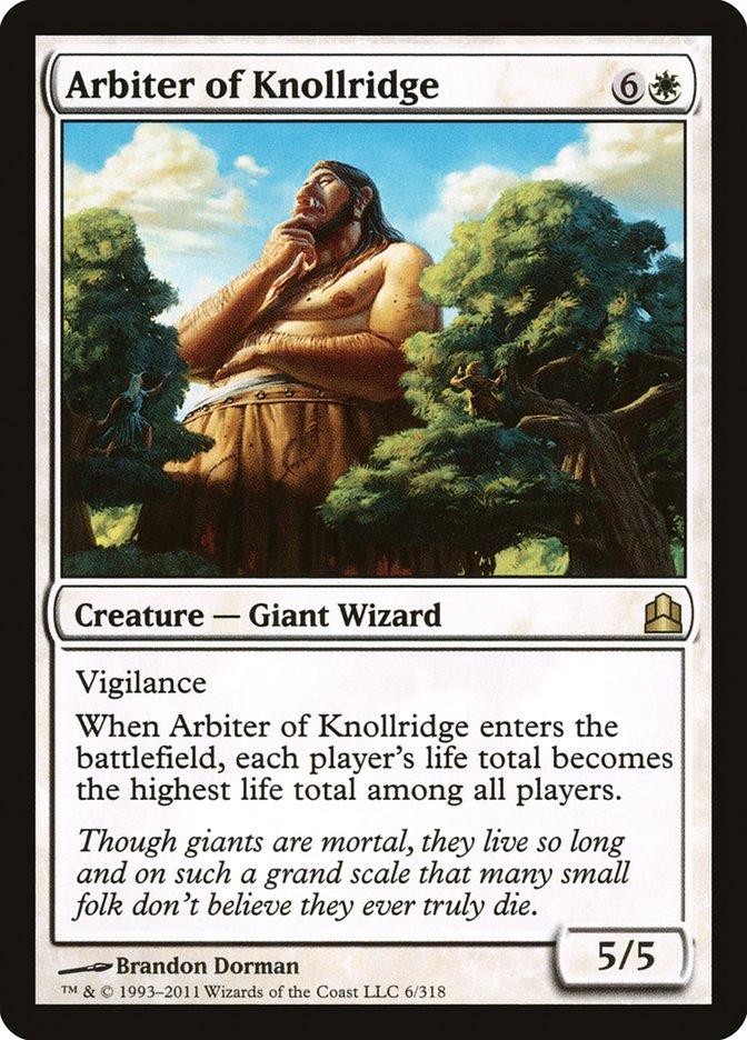 Arbiter of Knollridge [Commander 2011] | Card Merchant Takapuna