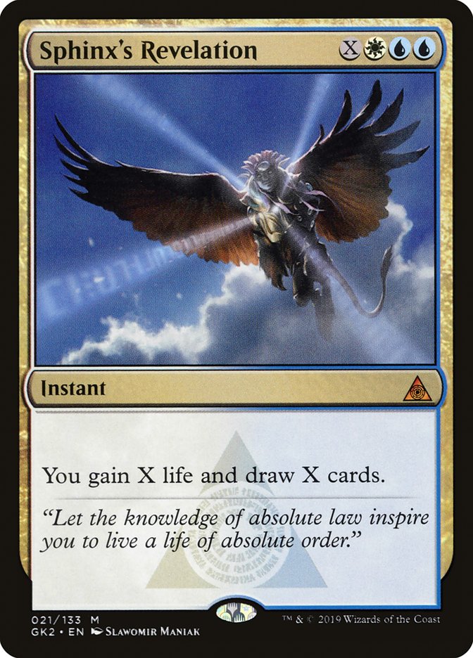 Sphinx's Revelation [Ravnica Allegiance Guild Kit] | Card Merchant Takapuna