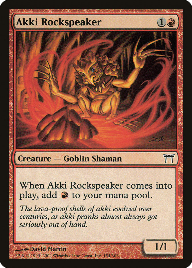 Akki Rockspeaker [Champions of Kamigawa] | Card Merchant Takapuna