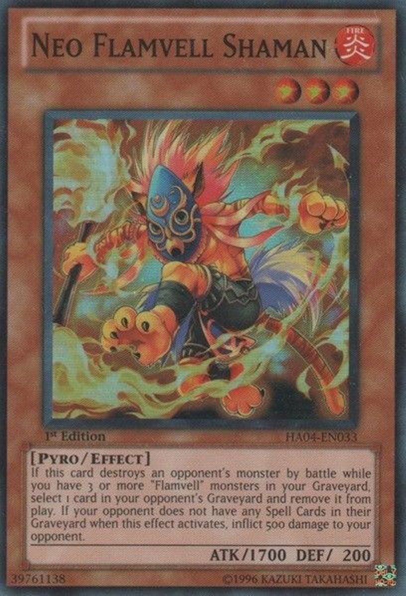 Neo Flamvell Shaman [HA04-EN033] Super Rare | Card Merchant Takapuna