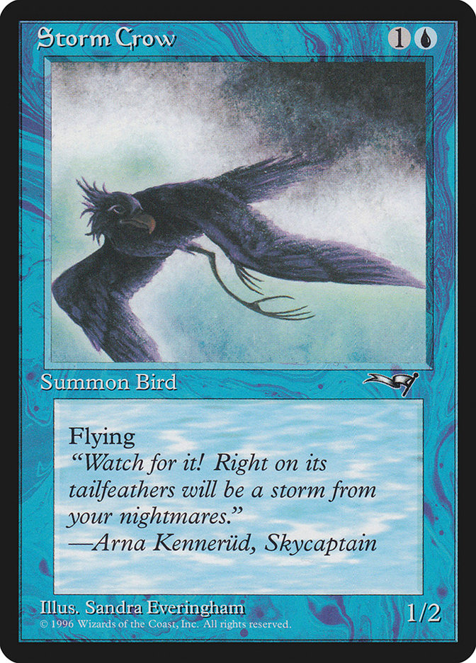 Storm Crow (Looking Back) [Alliances] | Card Merchant Takapuna