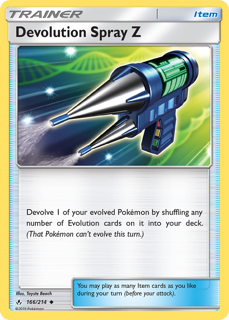 Devolution Spray Z (166/214) [Sun & Moon: Unbroken Bonds] | Card Merchant Takapuna