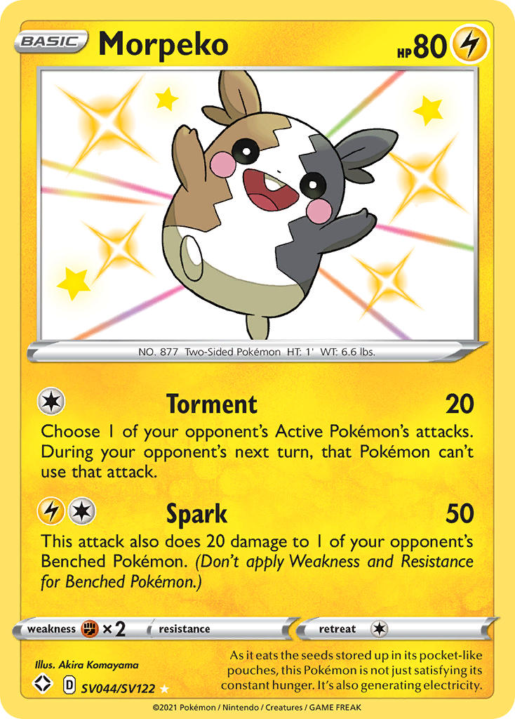 Morpeko (SV044/SV122) [Sword & Shield: Shining Fates] | Card Merchant Takapuna