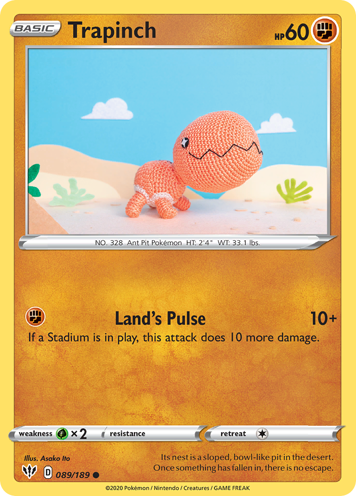 Trapinch (089/189) [Sword & Shield: Darkness Ablaze] | Card Merchant Takapuna