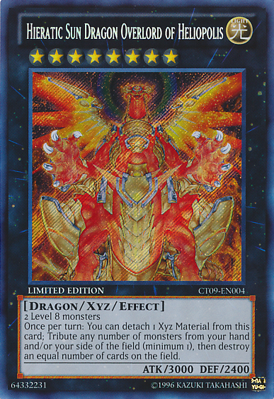 Hieratic Sun Dragon Overlord of Heliopolis [CT09-EN004] Secret Rare | Card Merchant Takapuna