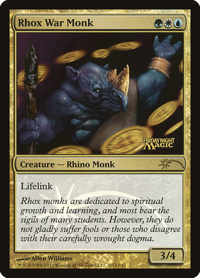 Rhox War Monk [Friday Night Magic 2011] | Card Merchant Takapuna