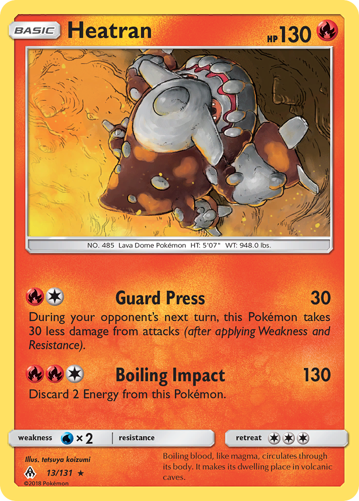 Heatran (13/131) [Sun & Moon: Forbidden Light] | Card Merchant Takapuna