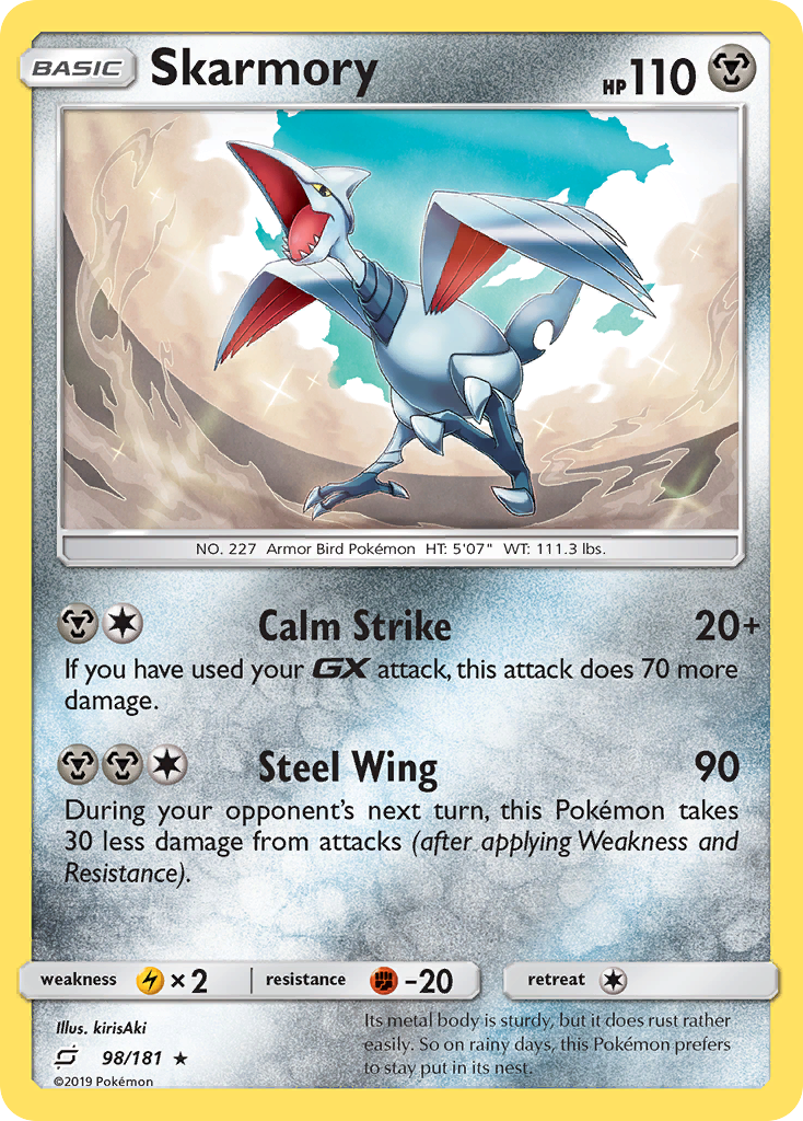 Skarmory (98/181) [Sun & Moon: Team Up] | Card Merchant Takapuna