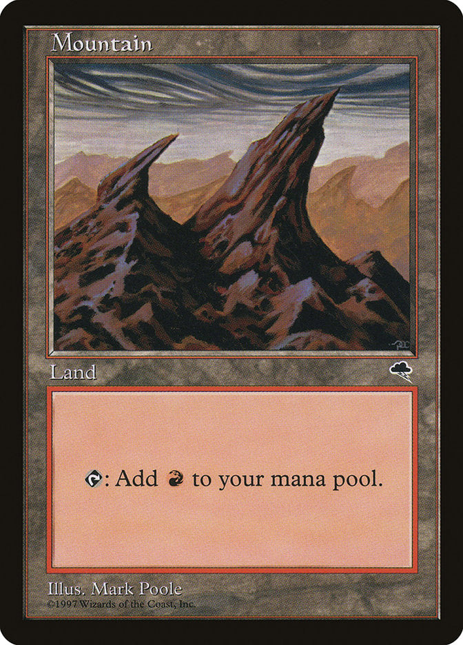 Mountain (All Peaks Pointing Right) [Tempest] | Card Merchant Takapuna